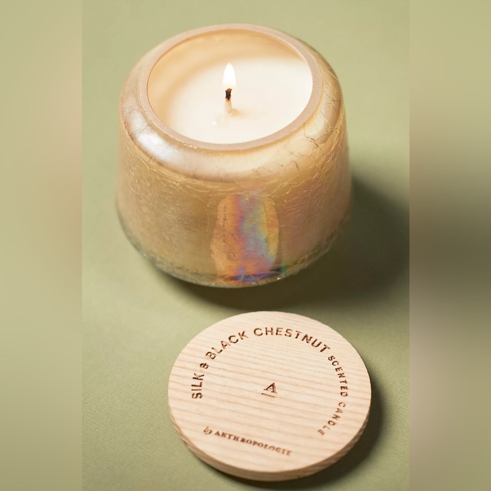 NWT Anthropologie The Gather Candle XS - Silk & Black Chestnut - Picture 2 of 2